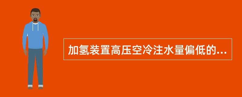 加氢装置高压空冷注水量偏低的主要危害是（）。