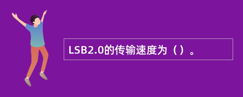 LSB2.0的传输速度为（）。