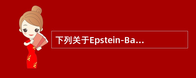 下列关于Epstein-Barr病毒（EBV）的陈述，哪些是正确的（）