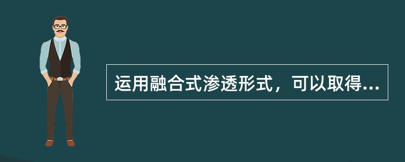 运用融合式渗透形式，可以取得什么修辞效果？