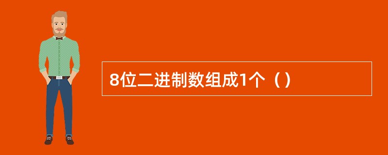 8位二进制数组成1个（）