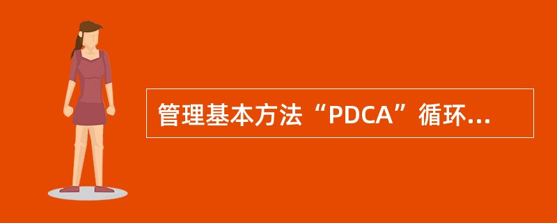 管理基本方法“PDCA”循环中：（）计划、实施、（）检查、（）总结；