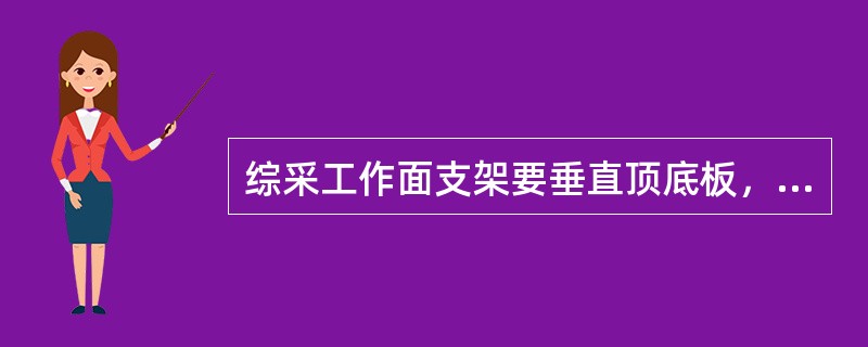 综采工作面支架要垂直顶底板，其歪斜度不得超过（）。