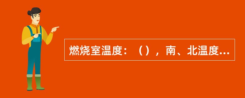 燃烧室温度：（），南、北温度差（）；