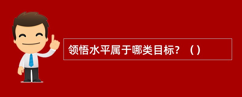 领悟水平属于哪类目标？（）