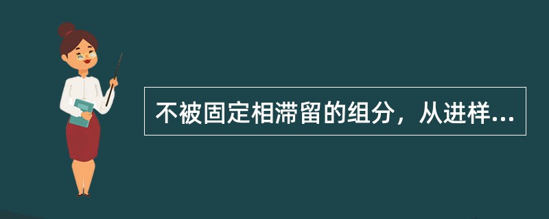 不被固定相滞留的组分，从进样到出现峰最大值所需要的时间称（）。