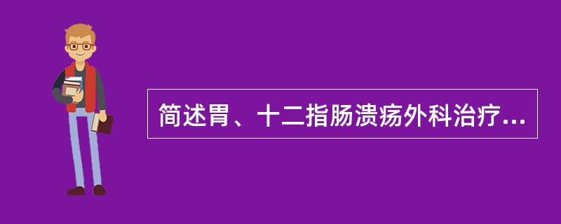 简述胃、十二指肠溃疡外科治疗的适应证。