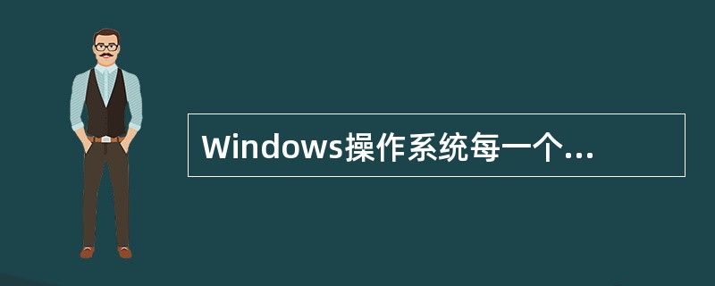 Windows操作系统每一个运行的程序在其任务栏中有一个相应的图标及其窗口的标题