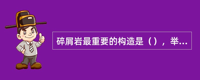 碎屑岩最重要的构造是（），举出5个例子：（）、（）、（）、（）、（）。