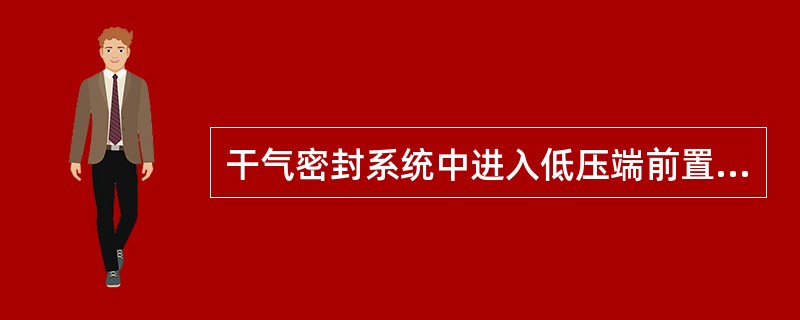 干气密封系统中进入低压端前置密封腔的是（），主要是防止机内介质污染密封端面。