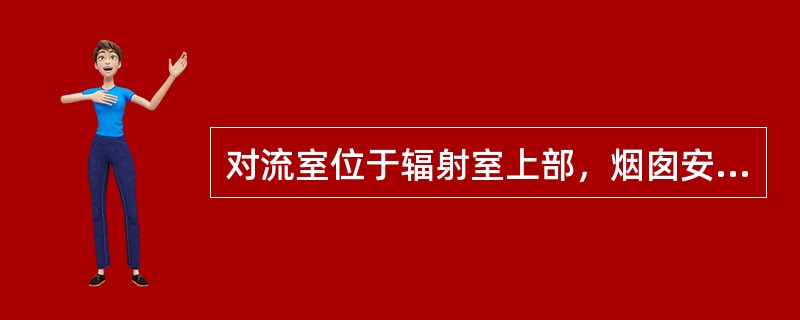 对流室位于辐射室上部，烟囱安设在对流室的上部，并装有烟道挡板，可用来调节风量，火