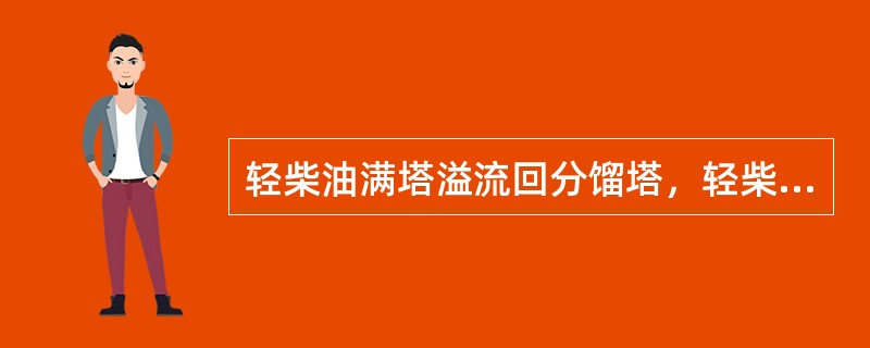 轻柴油满塔溢流回分馏塔，轻柴油凝固点（）