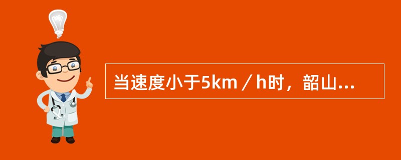 当速度小于5km／h时，韶山3型电力机车可以通过的最小曲线半径是（）。