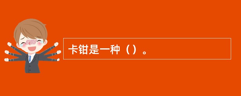 卡钳是一种（）。