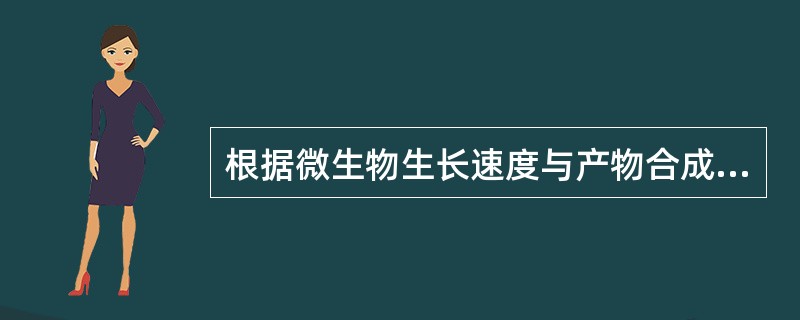 根据微生物生长速度与产物合成速度之间的关系，可以将发酵分为三种类型，分别是生长偶