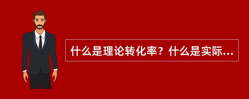 什么是理论转化率？什么是实际转化率？