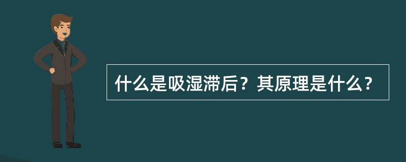 什么是吸湿滞后？其原理是什么？