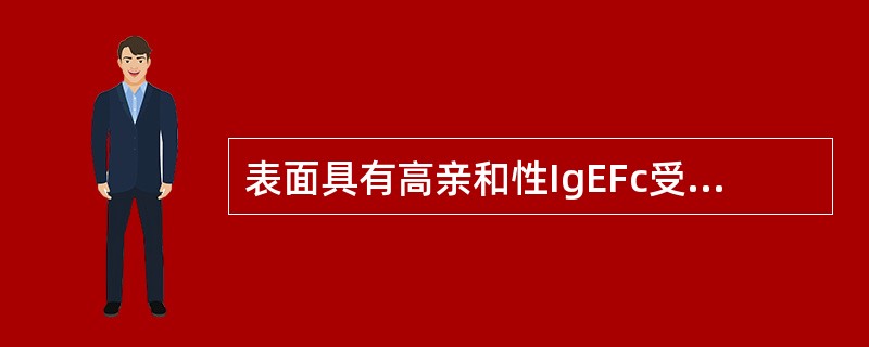 表面具有高亲和性IgEFc受体的细胞是（）。