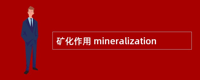 矿化作用 mineralization