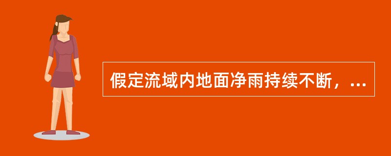 假定流域内地面净雨持续不断，且每一个时段均为一个单位，在出口断面形成的流量过程线