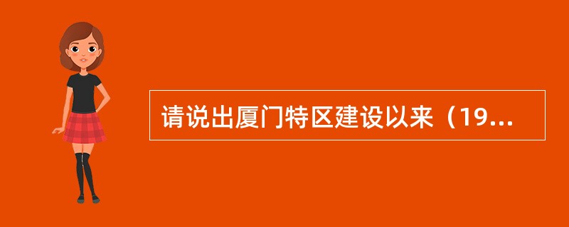 请说出厦门特区建设以来（1980—2007）城镇居民人均住房面积增长的情况？