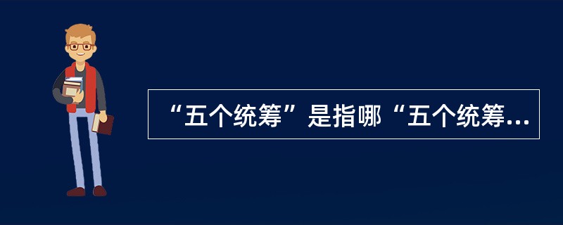 “五个统筹”是指哪“五个统筹”？