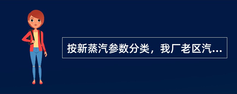 按新蒸汽参数分类，我厂老区汽轮机为中压汽轮机。