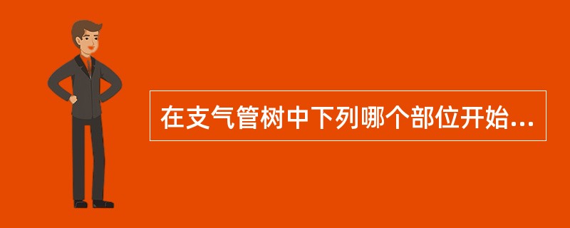 在支气管树中下列哪个部位开始出现单层扁平上皮。（）