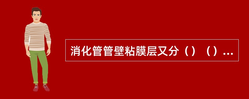 消化管管壁粘膜层又分（）（）（）三层。