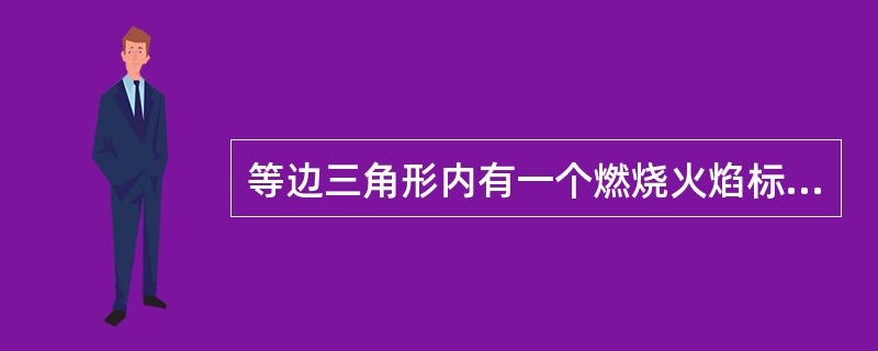 等边三角形内有一个燃烧火焰标识，这是（）危险标识