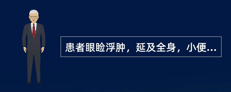 患者眼睑浮肿，延及全身，小便不利，恶风发热，舌红，苔薄黄，脉浮数，属水肿中何型（