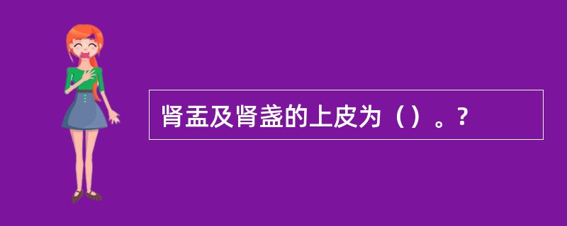 肾盂及肾盏的上皮为（）。?