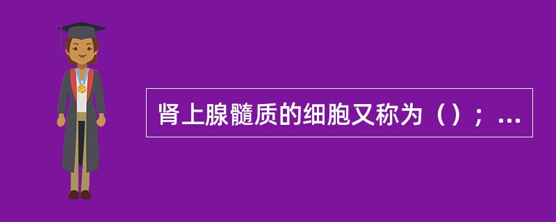 肾上腺髓质的细胞又称为（）；肾上腺的（）带细胞能分泌雄激素。