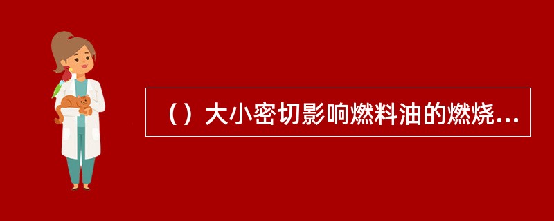 （）大小密切影响燃料油的燃烧情况。