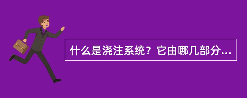 什么是浇注系统？它由哪几部分组成？各自的作用是什么？
