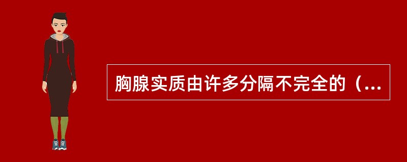 胸腺实质由许多分隔不完全的（）组成，每个小叶都有（）和（），所有小叶的（）都互相