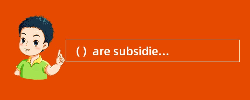 （）are subsidies or tax rebates paid by g