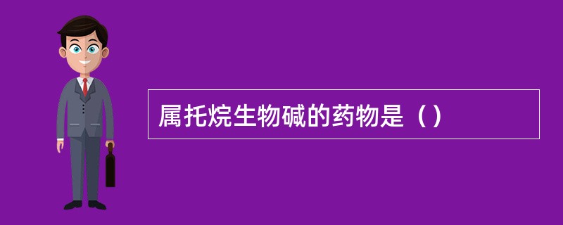 属托烷生物碱的药物是（）