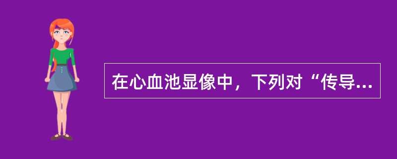 在心血池显像中，下列对“传导异常”具有独特价值的是（）。