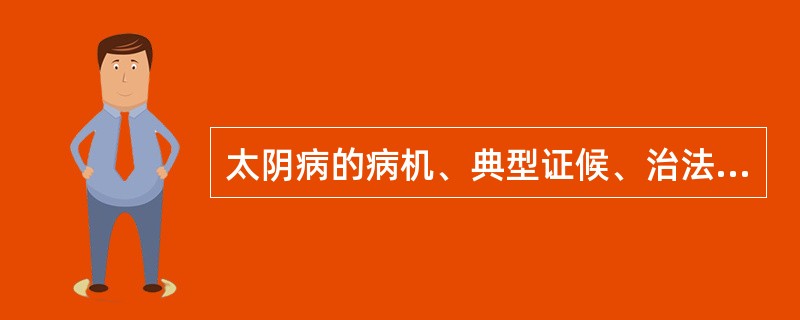 太阴病的病机、典型证候、治法、代表方剂是什么？