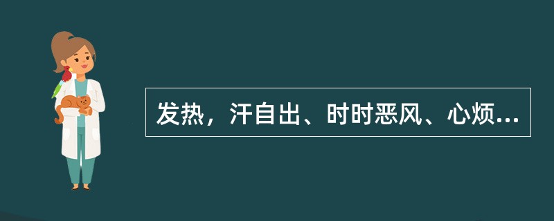 发热，汗自出、时时恶风、心烦、口燥渴、脉洪大，治用：（）