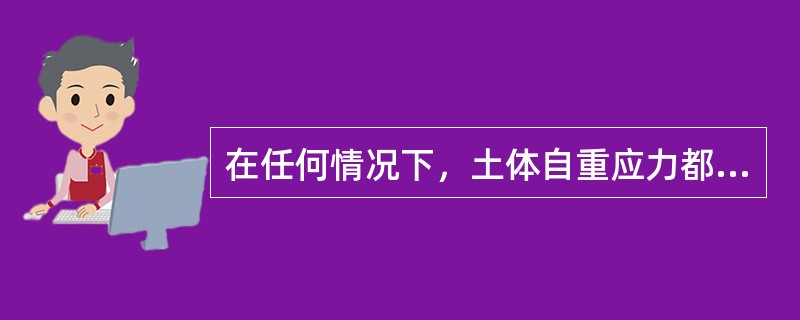 在任何情况下，土体自重应力都不会引起地基沉降。