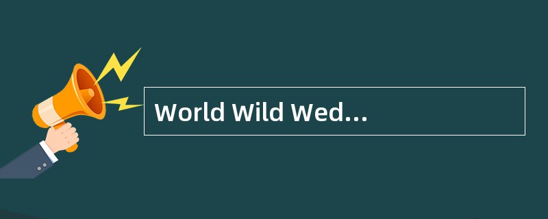 World Wild Wed即WWW，通常称它为（）。