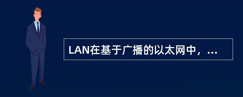 LAN在基于广播的以太网中，所有的工作站都可以接收发送到网上的（）。