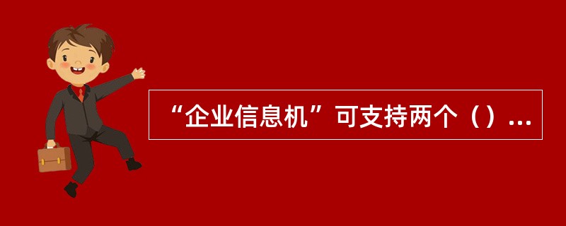 “企业信息机”可支持两个（）以上的以太网接口，出厂时网络连接属性均设置为默认的“