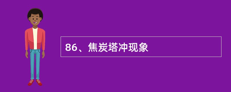 86、焦炭塔冲现象