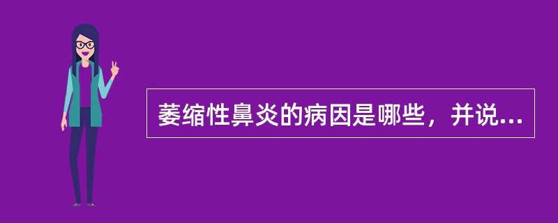 萎缩性鼻炎的病因是哪些，并说说其基本手术方法。