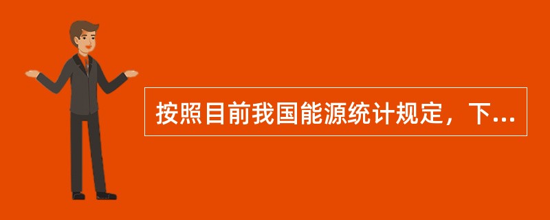 按照目前我国能源统计规定，下列各项中不能计入工业企业能源消费量的是（）。