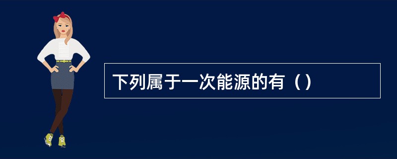 下列属于一次能源的有（）