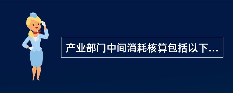 产业部门中间消耗核算包括以下内容（）。